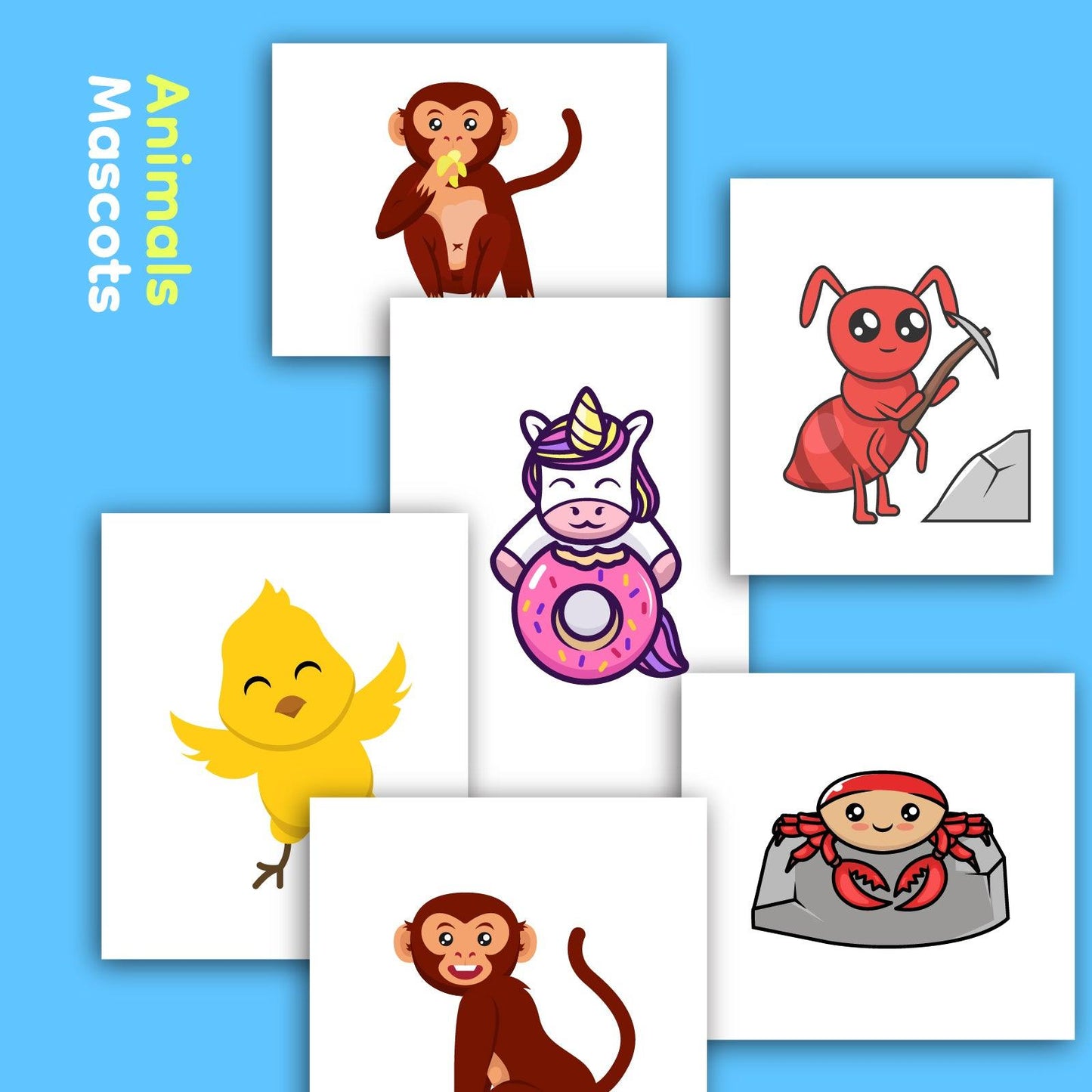 Cute Animal Mascots Bundle - Volume 3