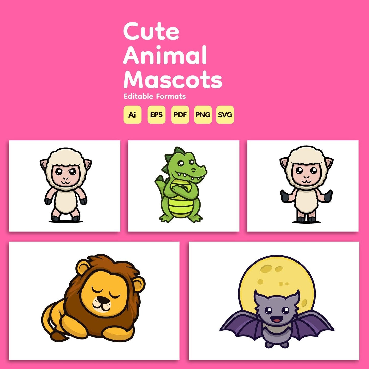 Cute Animal Mascots - Volume 2