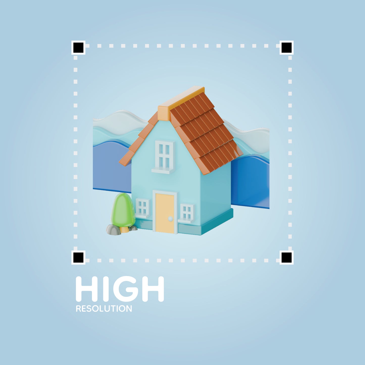 Real Estate 3d Icons Pack for UI/UX