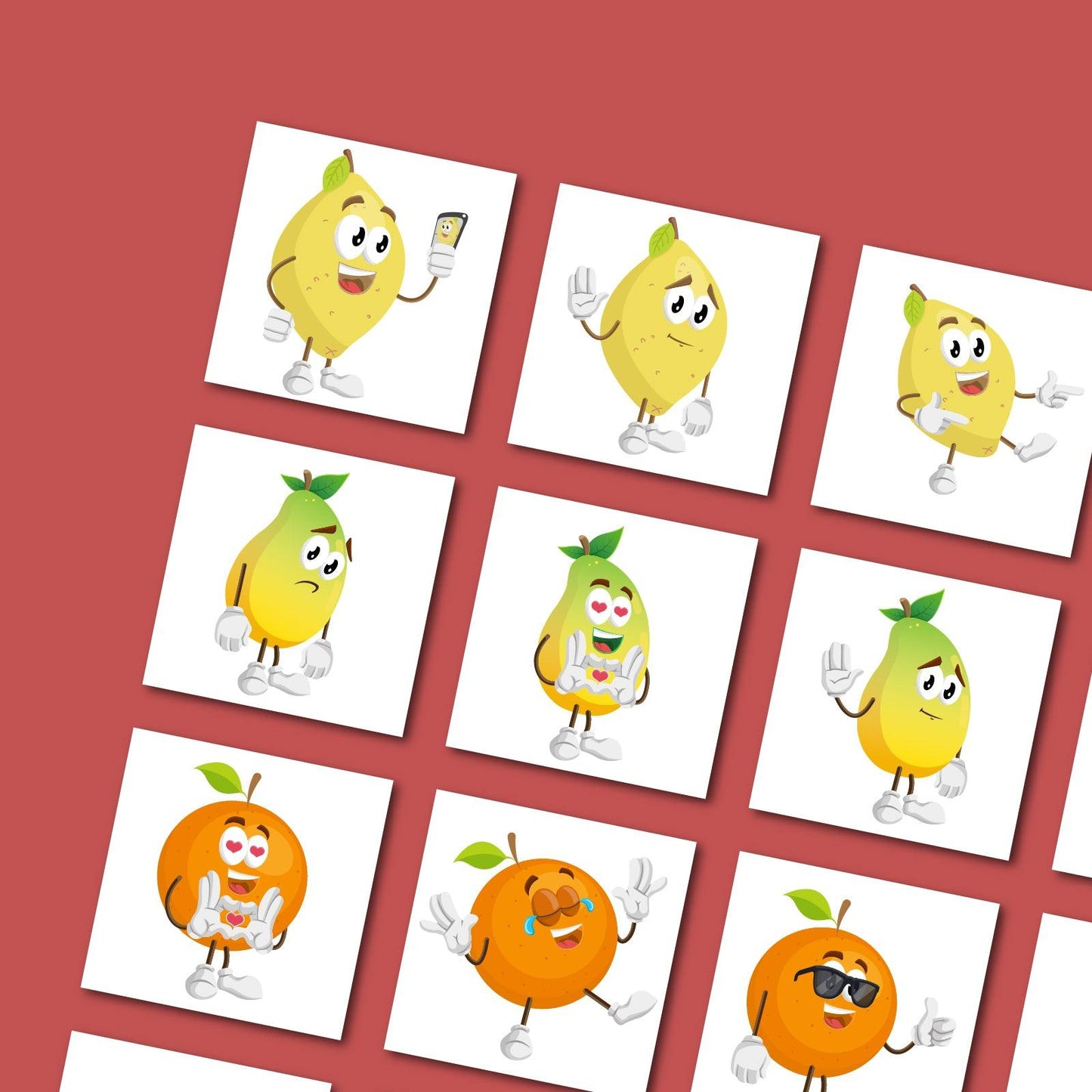 Cute Fruit Mascots Bundle - Volume 2