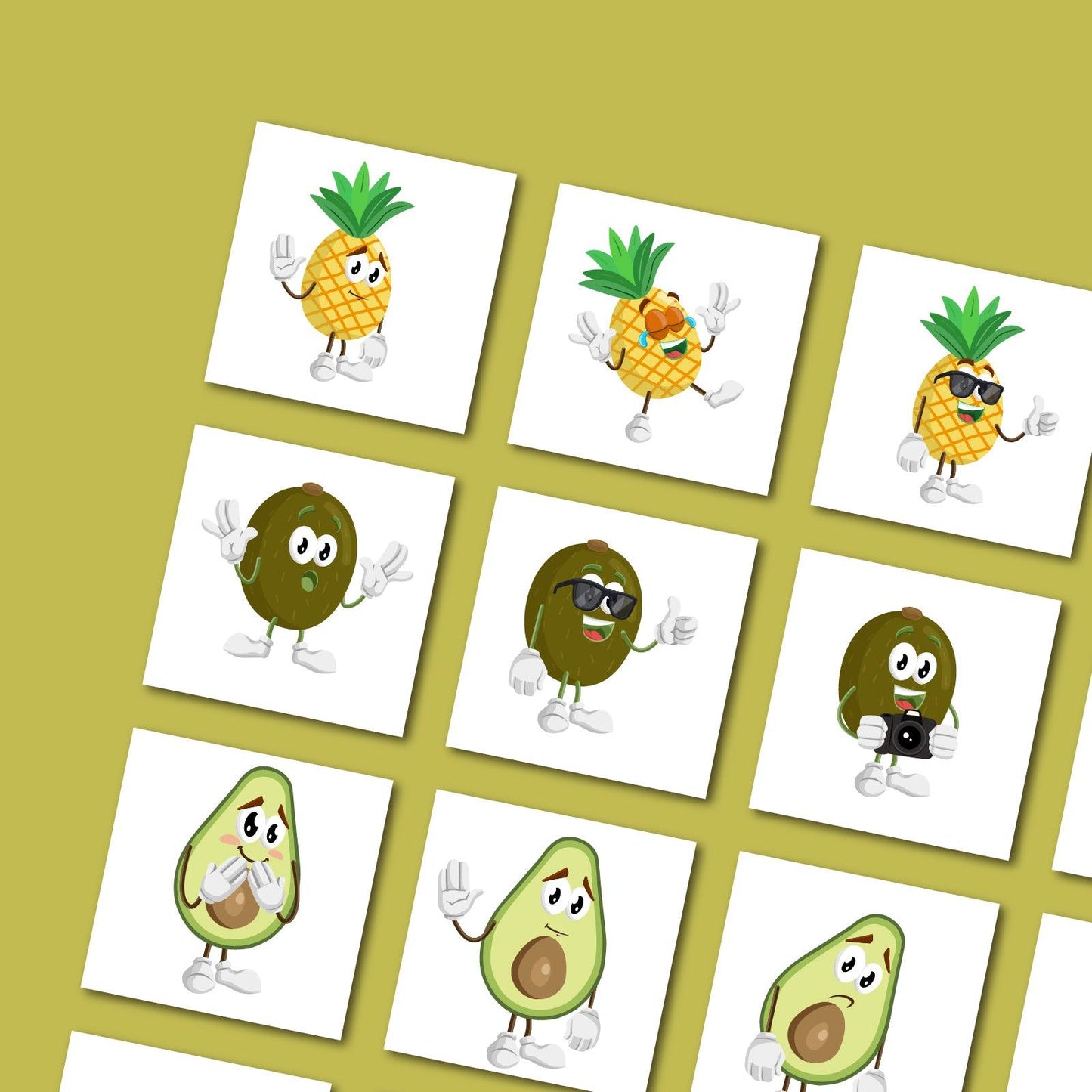 Cute Fruit Mascots Bundle - Volume 3
