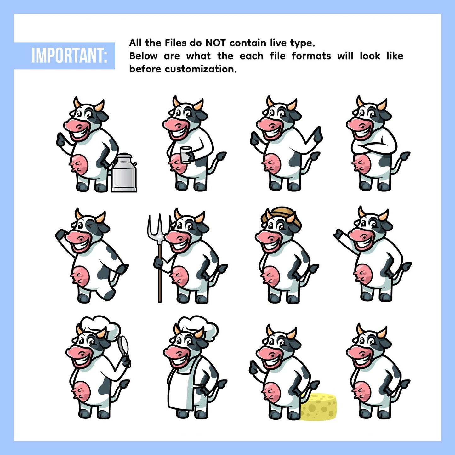 Cute Animal Mascots Bundle