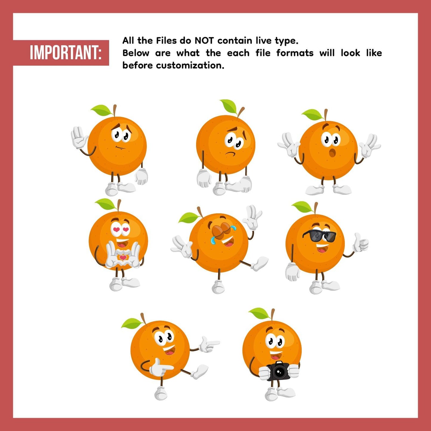 Cute Fruit Mascots Bundle - Volume 2