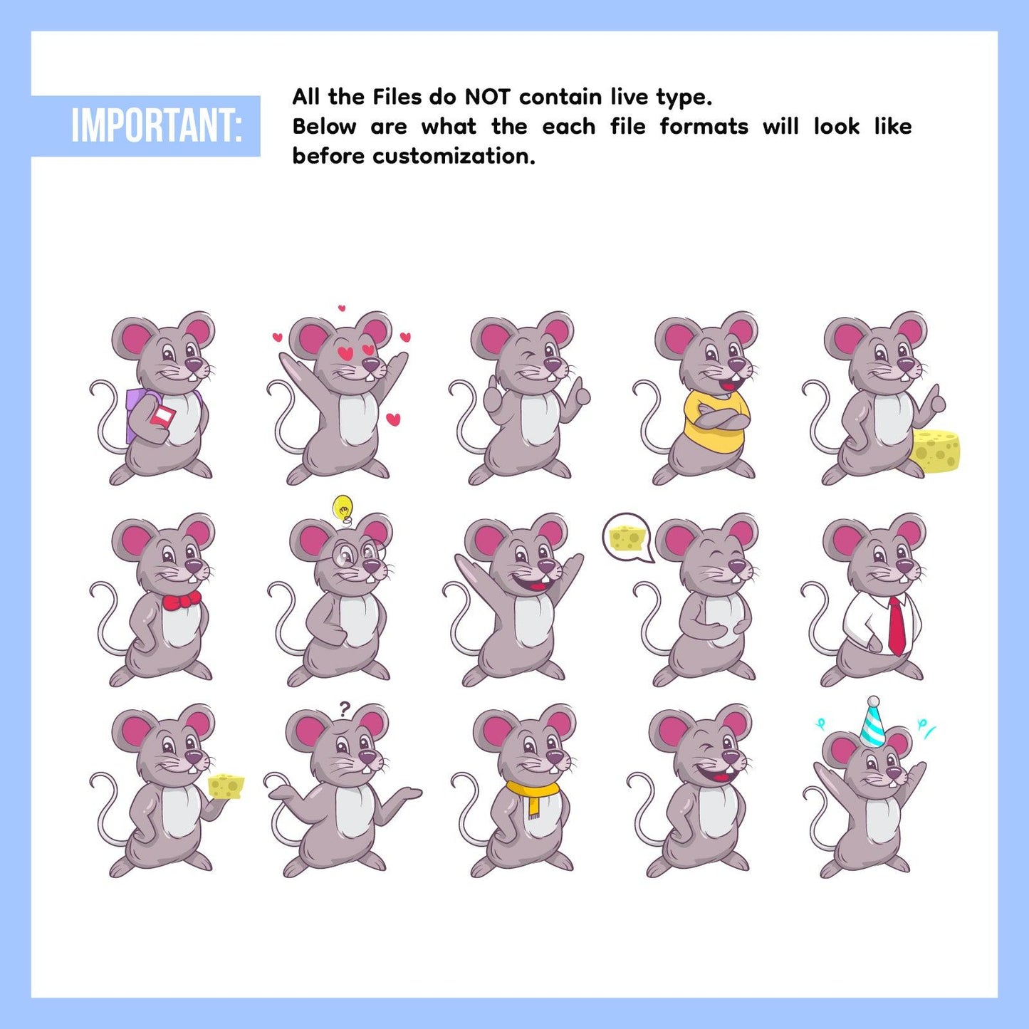 Cute Animal Mascots Bundle