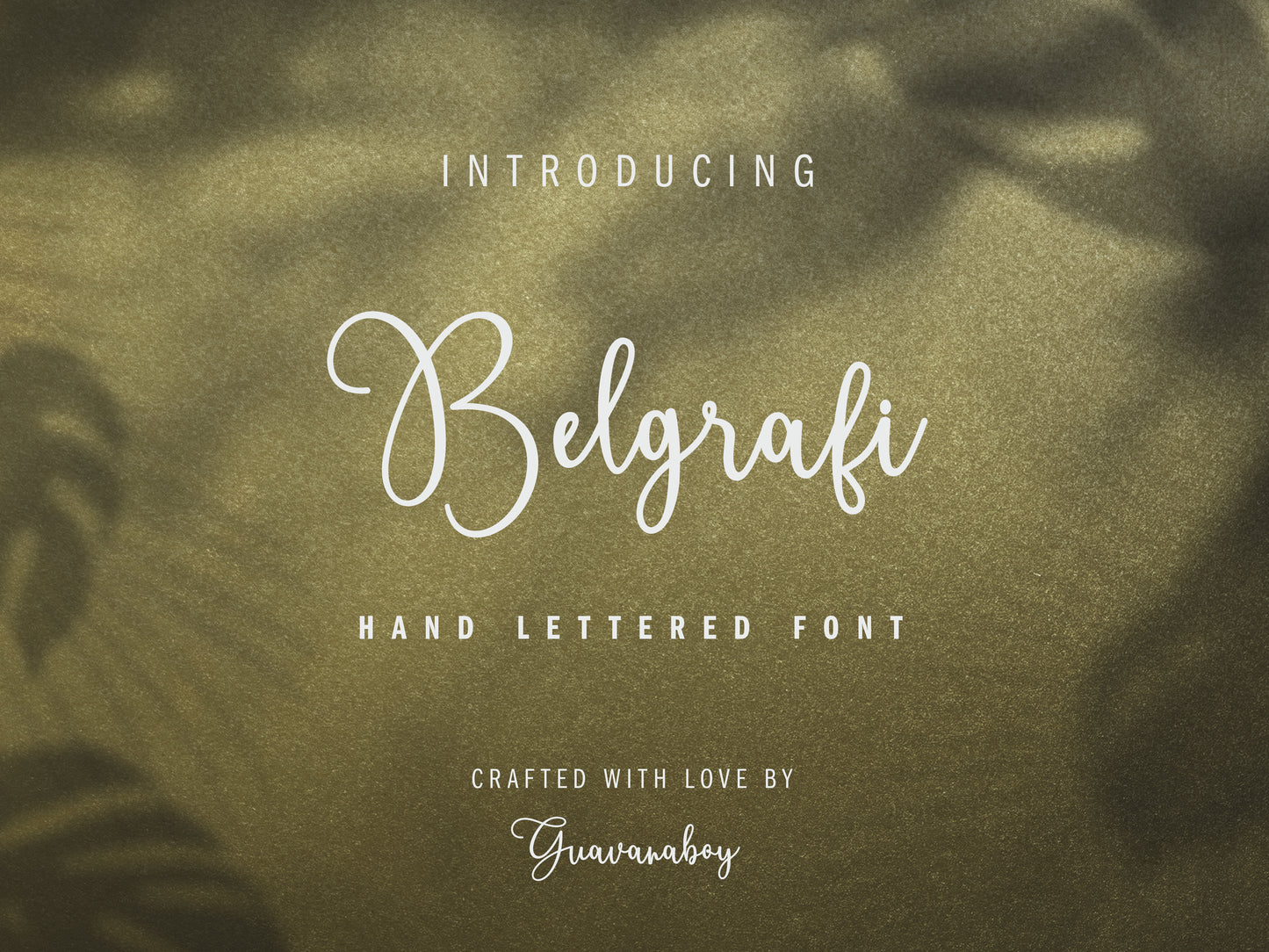 Belgrafi - Hand Lettered Font