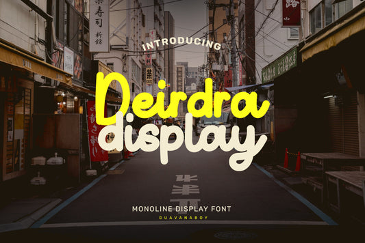 Deirdra - Monoline Display Font