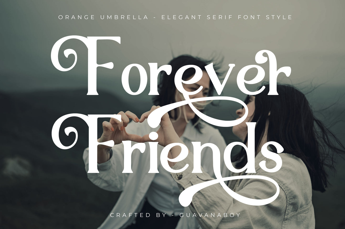 Orange Umbrella - Elegant Serif Font