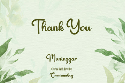 Muninggar - Modern Handwritten Font