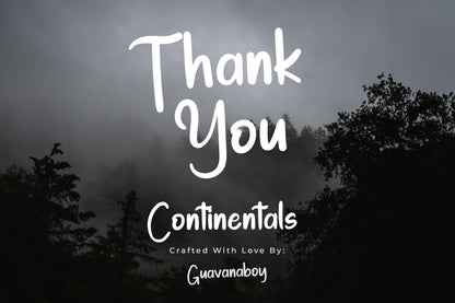 Continentals - Modern Handwritten Brush Font