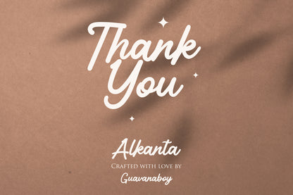 Alkanta - Elegant Handwritten Script Font