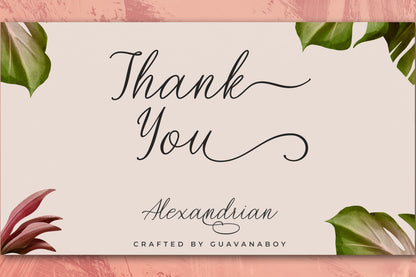 Alexandrian - Elegant Handwriting Font