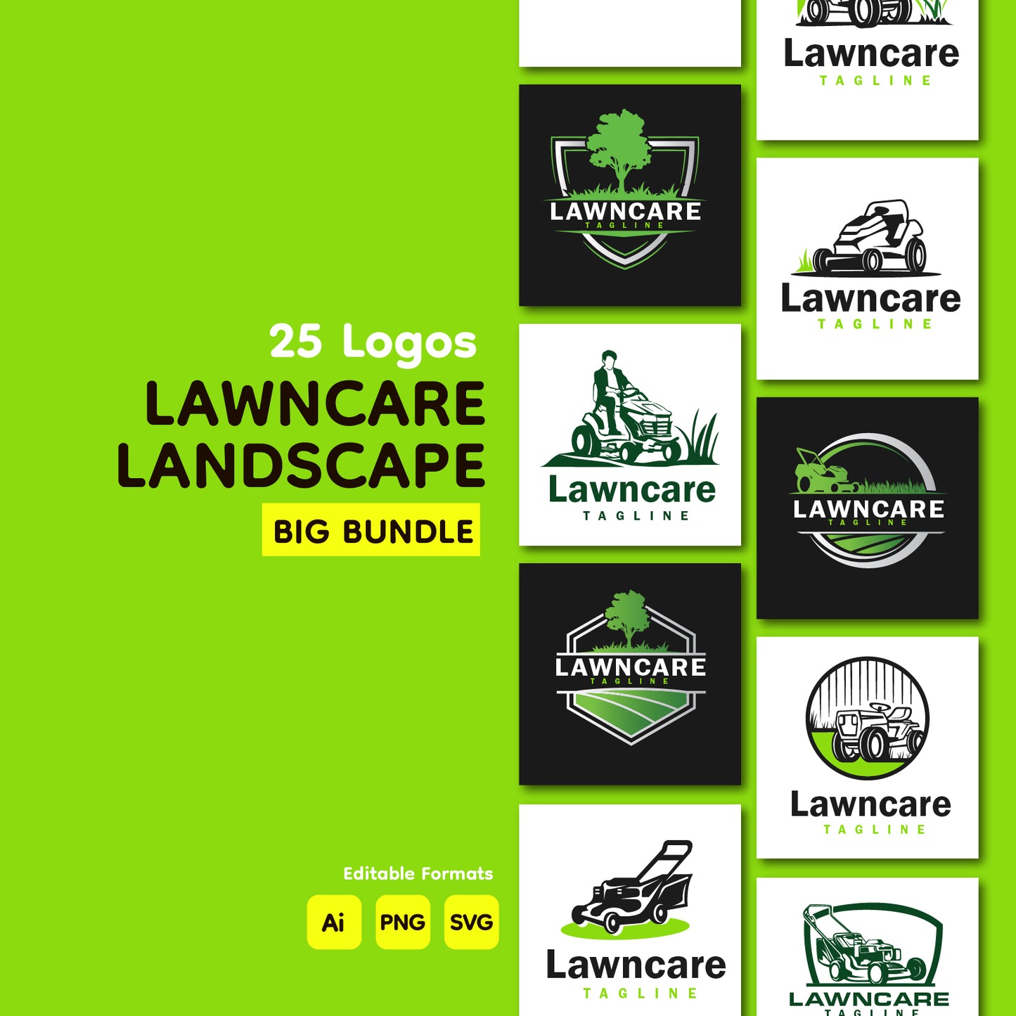 Lawncare Services Logo Bundle