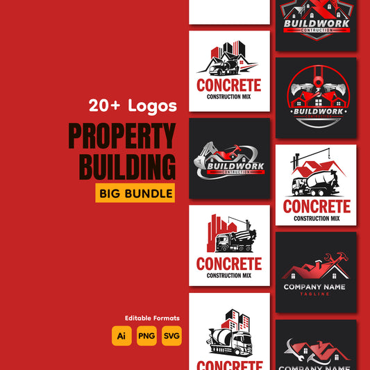 House and Property Builder Logo Bundle