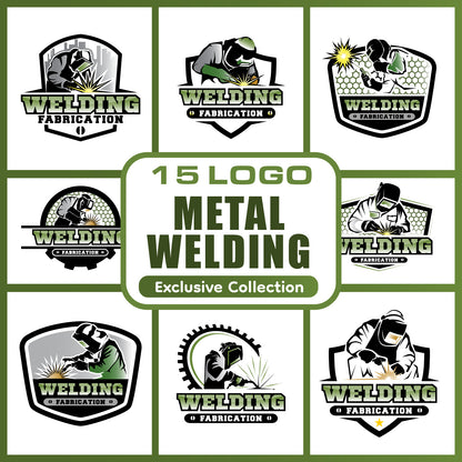 Industrial Metal Welding Logo Pack.