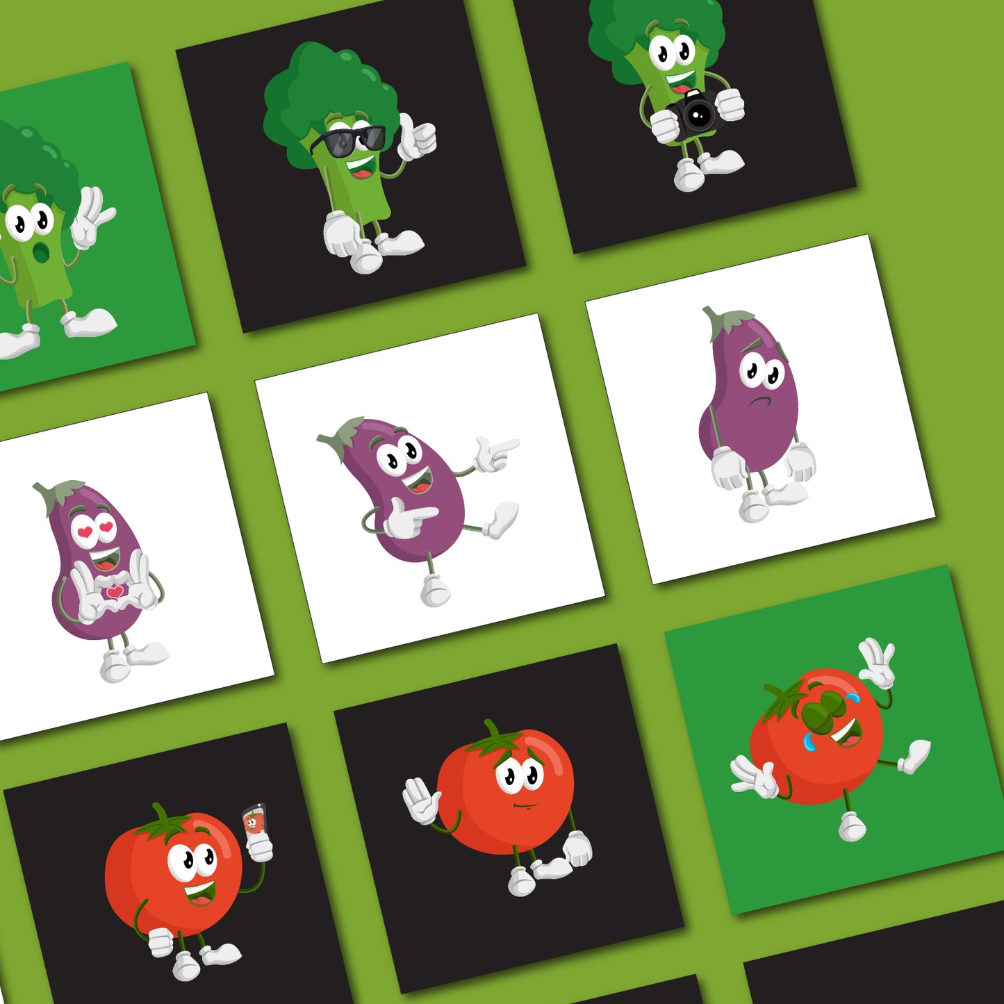 Cute Veggie Mascot Bundle Volume 1