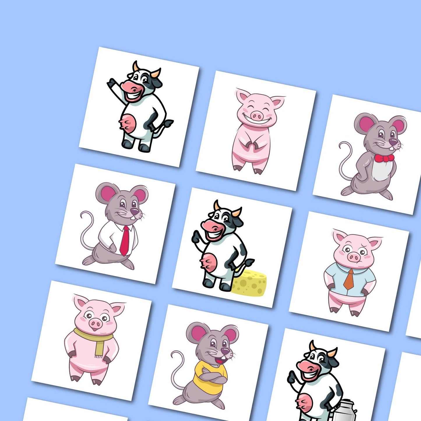 Cute Animal Mascots Bundle