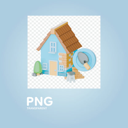 Real Estate 3d Icons Pack for UI/UX