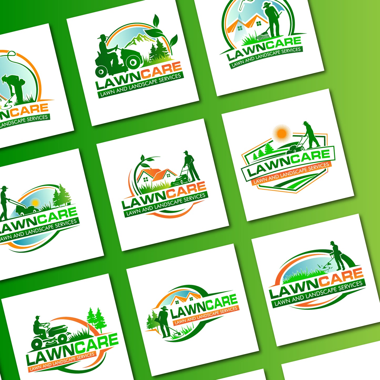 Gardening and Landscaping Logo Bundle