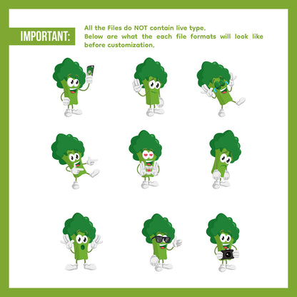 Cute Veggie Mascot Bundle Volume 1