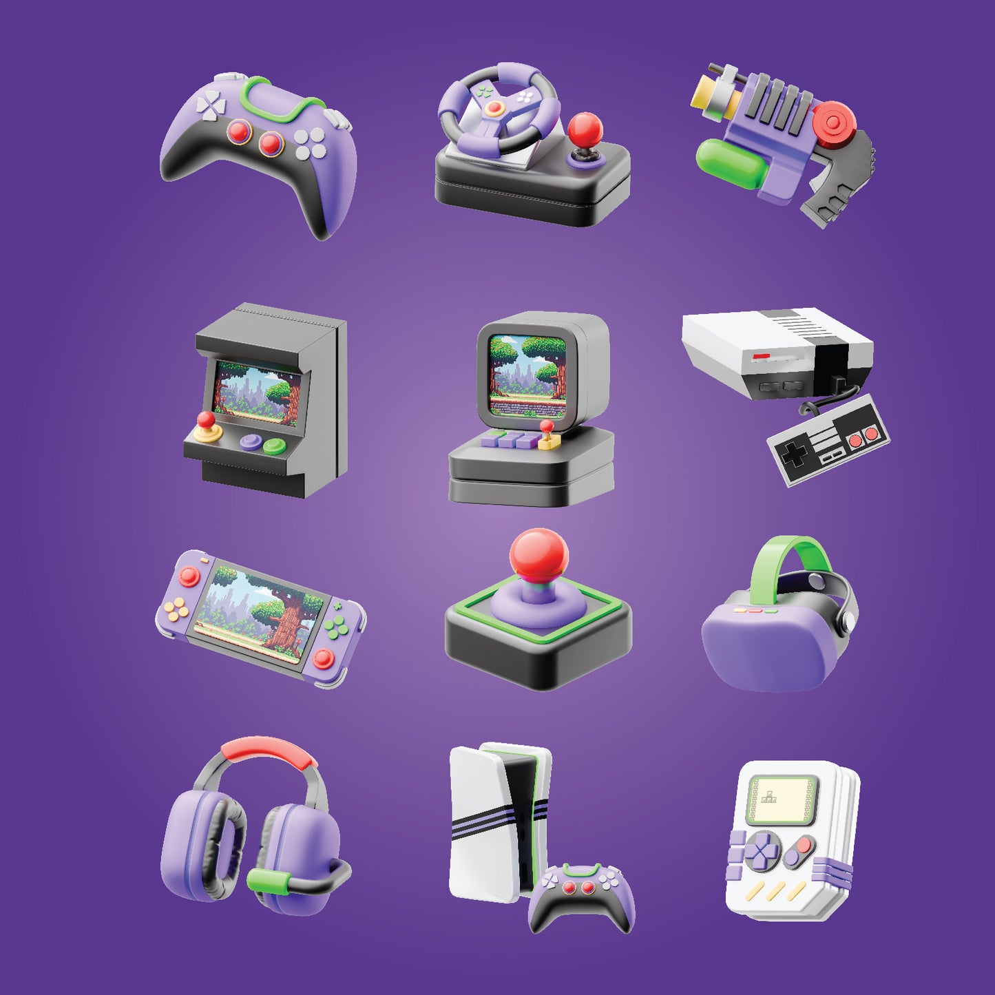 Gaming 3d Icons Pack