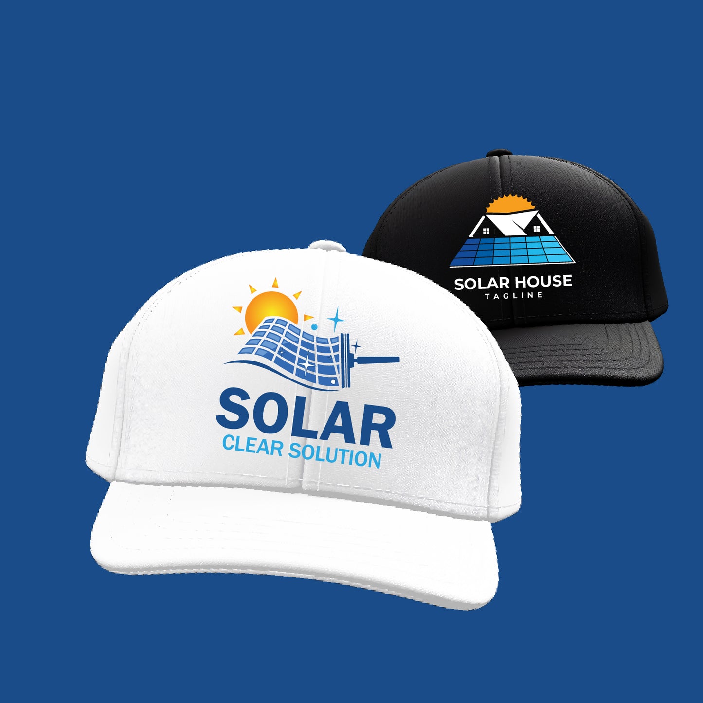 Solar House Repair Logo Bundle