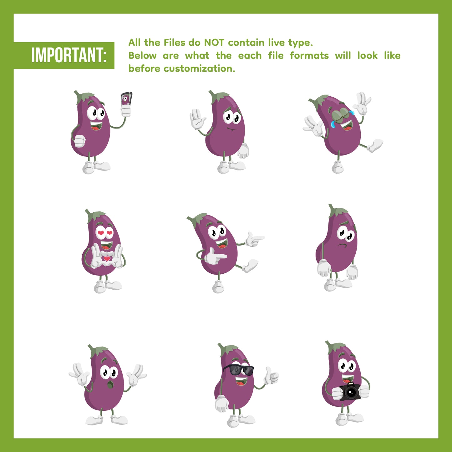 Cute Veggie Mascot Bundle Volume 1