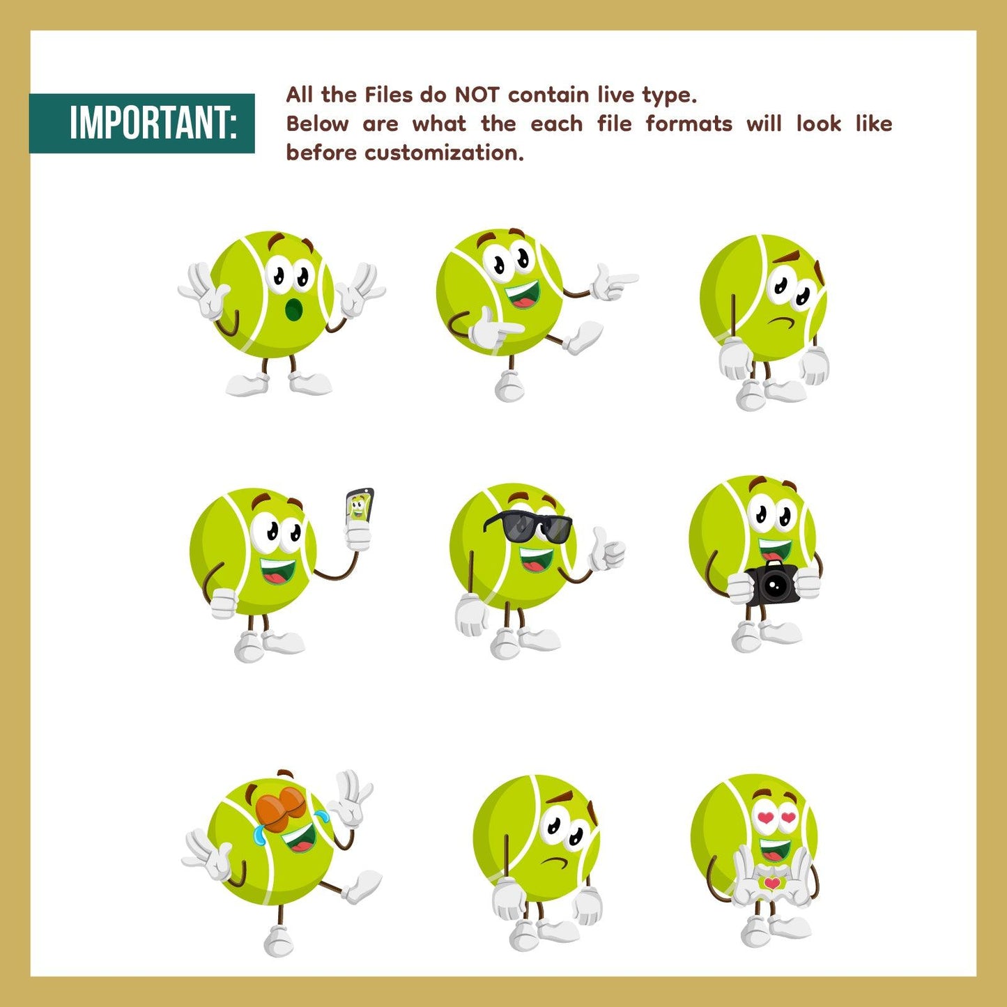 Cute Sport Mascot Bundel Vol. 2