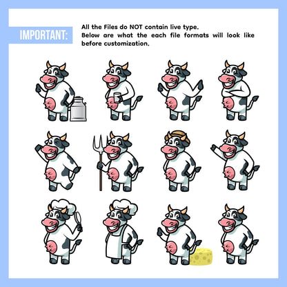 Cute Animal Mascots Bundle