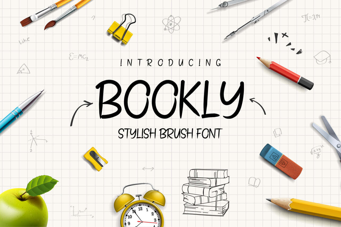 Bookly -  School and Collage with Stylish book font