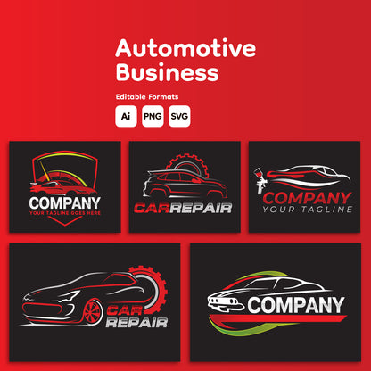 Car Washing and Detailing Logo Bundle