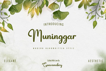 Muninggar - Modern Handwritten Font