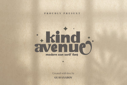 Kind Avenue - Modern San Serif Font