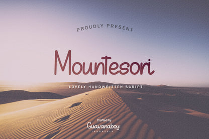 Mountesori - Lovely Handwritten Script Font