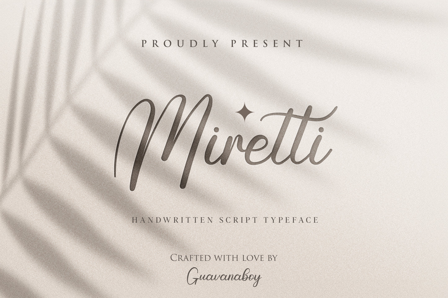 Miretti - Handwritten Script Typeface Font