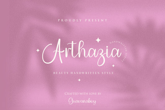 Arthazia - Beauty Handwritten Font Style